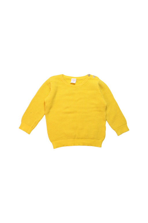 A Yellow Knit Sweaters from Seed in size 18-24M for neutral. (Front View)