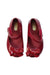 A Red Flats from Mini Melissa in size 18-24M for girl. (Back View)