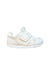 A White Sneakers from New Balance in size 18-24M for neutral. (Front View)