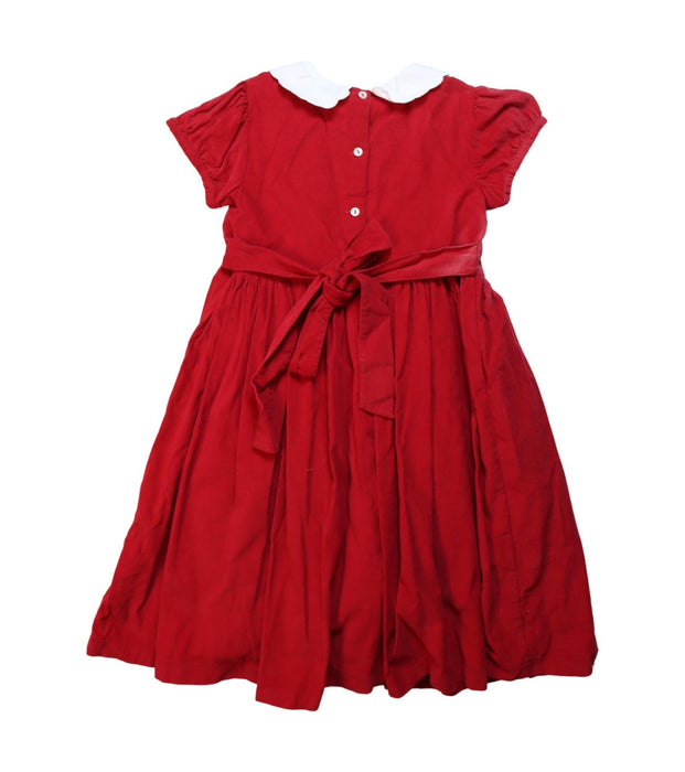 A Red Short Sleeve Dresses from Confiture in size 8Y for girl. (Back View)