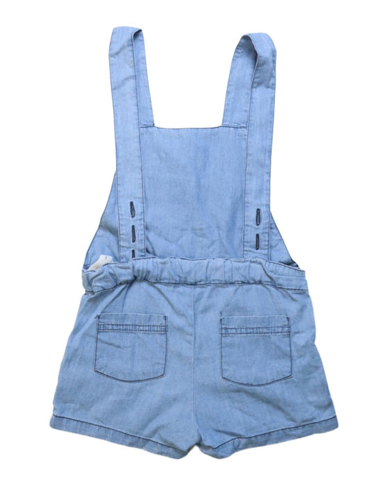 A Blue Overall Shorts from Emile et Ida in size 3T for girl. (Back View)