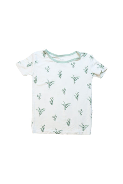 A Green Pyjama Sets from Kyte Baby in size 3T for neutral. (Front View)
