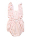 A Pink Overall Shorts from Velveteen in size 18-24M for girl. (Back View)