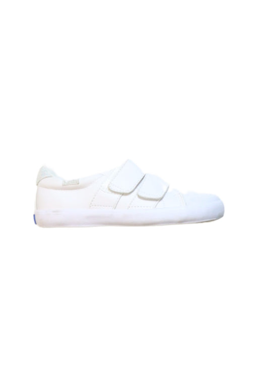 A White Sneakers from Keds in size 4T for neutral. (Front View)