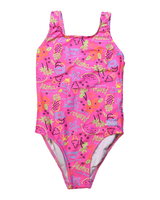 A Multicolour Swimsuits from Zoggs in size 6T for girl. (Front View)