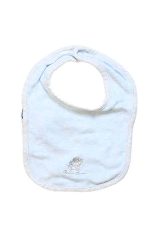 A Blue Bibs from Ralph Lauren in size O/S for neutral. (Front View)