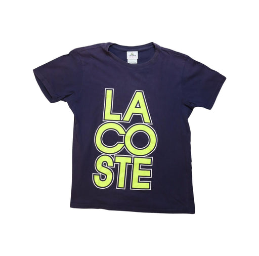 A Navy Short Sleeve T Shirts from Lacoste in size 12Y for boy. (Front View)