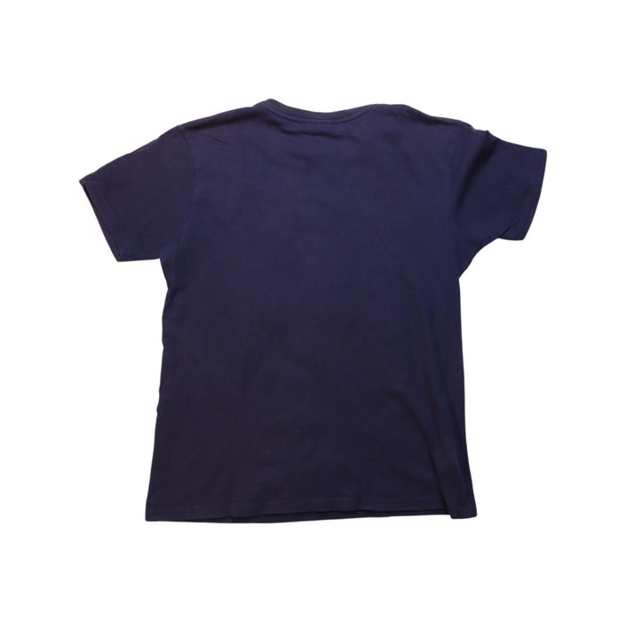 A Navy Short Sleeve T Shirts from Lacoste in size 12Y for boy. (Back View)
