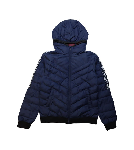 A Navy Puffer/Quilted Jackets from Lotto in size 9Y for neutral. (Front View)