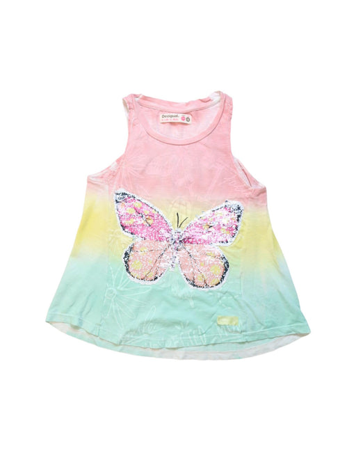 A Multicolour Sleeveless Tops from Desigual in size 7Y for girl. (Front View)