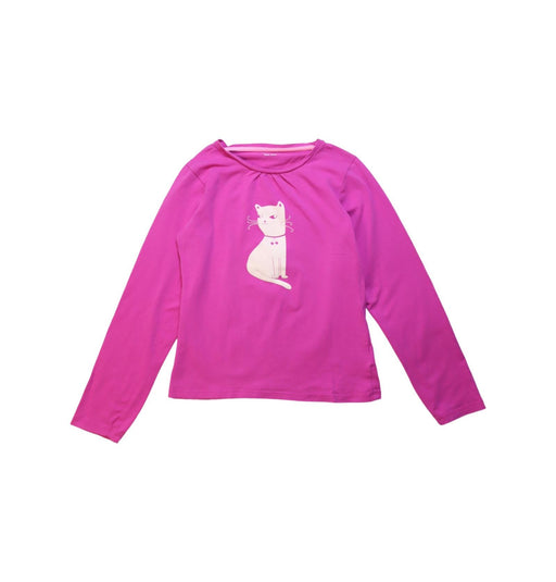 A Pink Long Sleeve T Shirts from Vertbaudet in size 10Y for girl. (Front View)