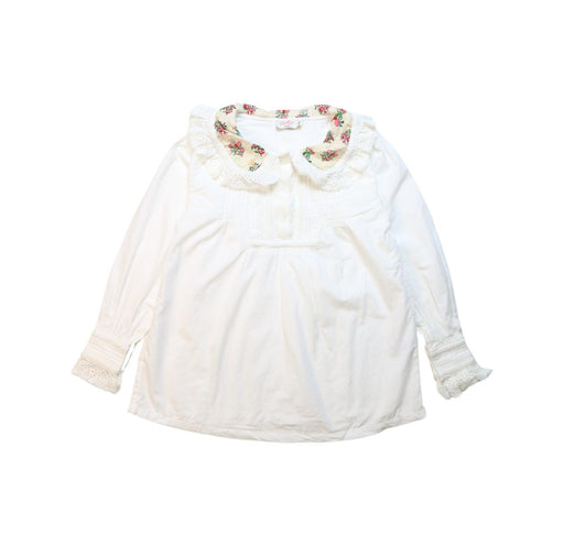 A White Long Sleeve Tops from Cath Kidston in size 9Y for girl. (Front View)