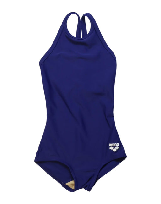 A Blue Swimsuits from Arena in size 5T for girl. (Front View)