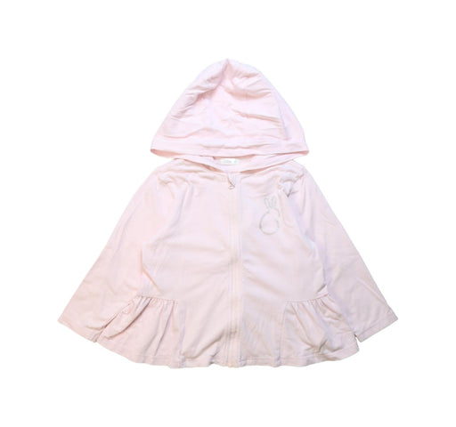 A Pink Lightweight Jackets from Mides in size 6T for girl. (Front View)