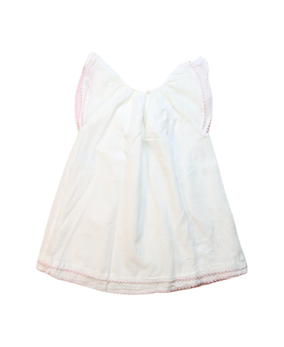 A White Short Sleeve Dresses from Ralph Lauren in size 12-18M for girl. (Back View)