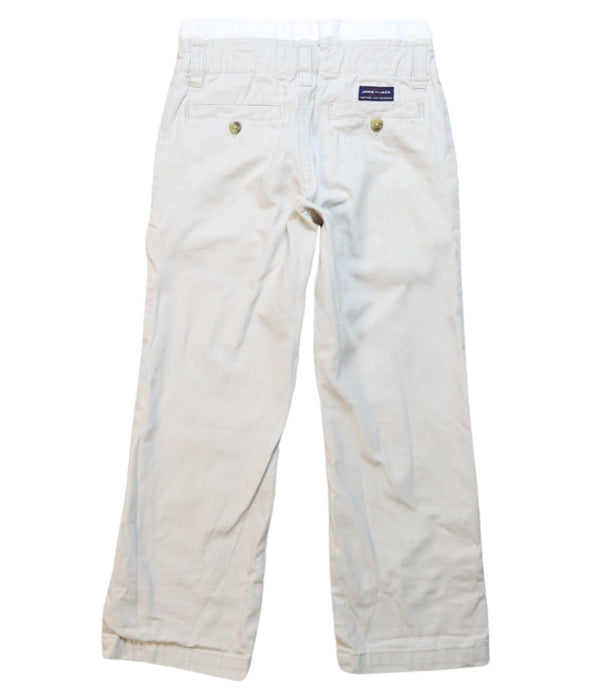 A White Casual Pants from Janie & Jack in size 6T for boy. (Back View)