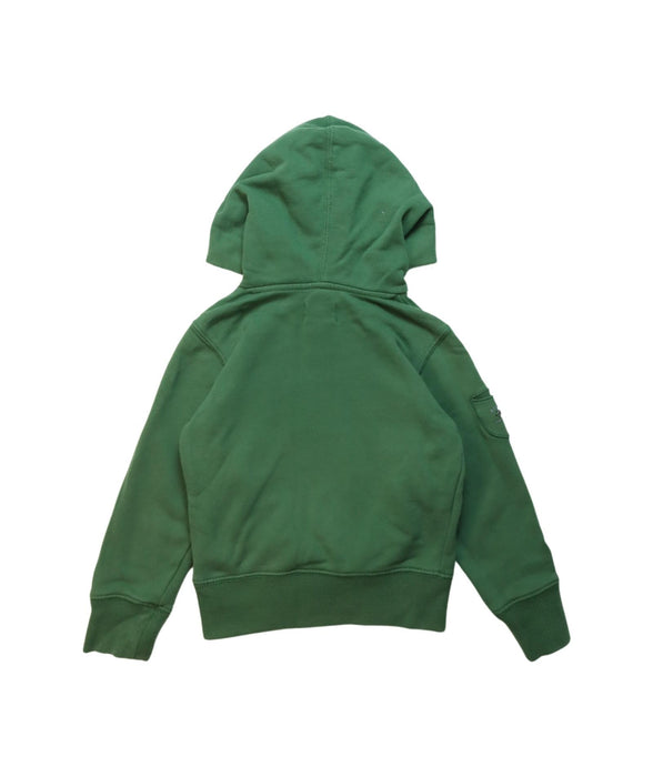 A Green Hooded Sweatshirts from Diesel in size 4T for boy. (Back View)