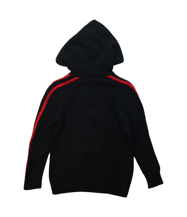 A Black Hooded Sweatshirts from Polo Ralph Lauren in size 5T for boy. (Back View)