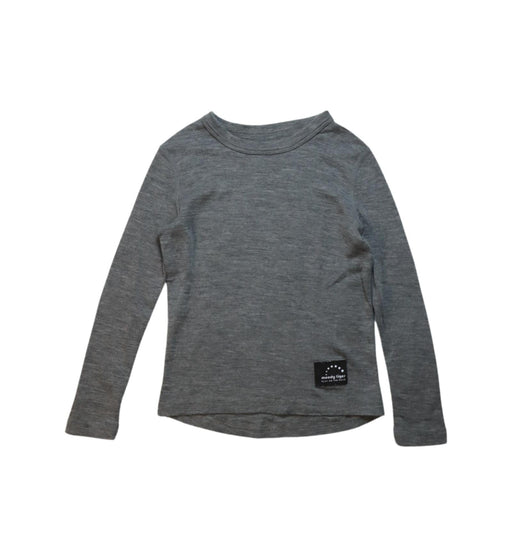 A Grey Long Sleeve T Shirts from Moody Tiger in size 4T for neutral. (Front View)