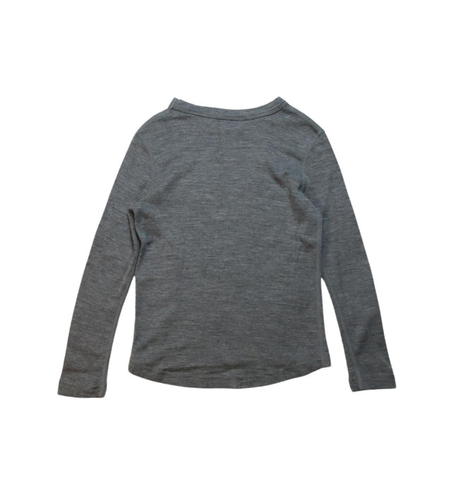 A Grey Long Sleeve T Shirts from Moody Tiger in size 4T for neutral. (Back View)