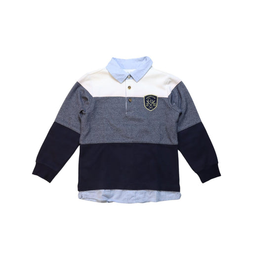A Multicolour Long Sleeve Polos from Chickeeduck in size 5T for boy. (Front View)