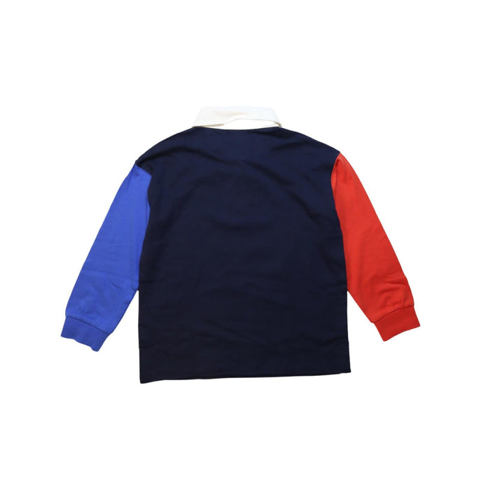 A Multicolour Long Sleeve Polos from Seed in size 6T for boy. (Back View)