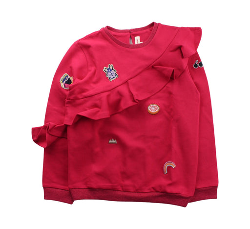 A Red Crewneck Sweatshirts from Catimini in size 8Y for girl. (Front View)