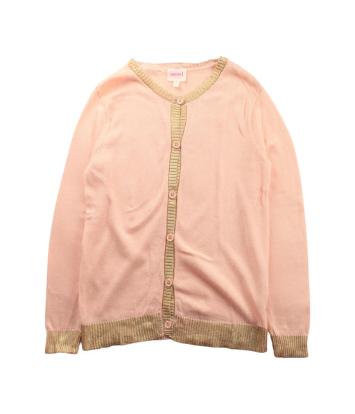 A Gold Cardigans from Seed in size 8Y for girl. (Front View)