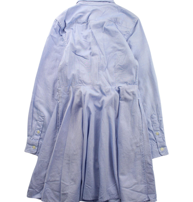 A Blue Long Sleeve Dresses from Ralph Lauren in size 8Y for girl. (Back View)
