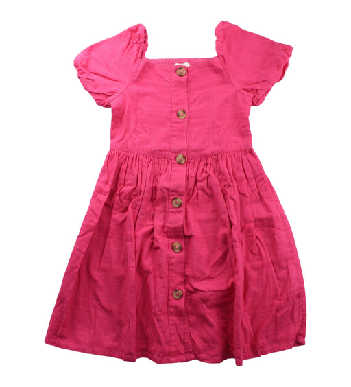 A Pink Short Sleeve Dresses from Monsoon in size 7Y for girl. (Front View)