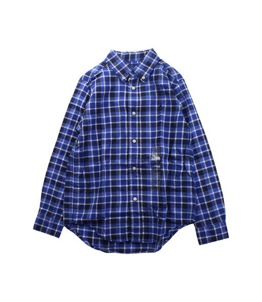 A Blue Long Sleeve Shirts from Ralph Lauren in size 7Y for boy. (Front View)