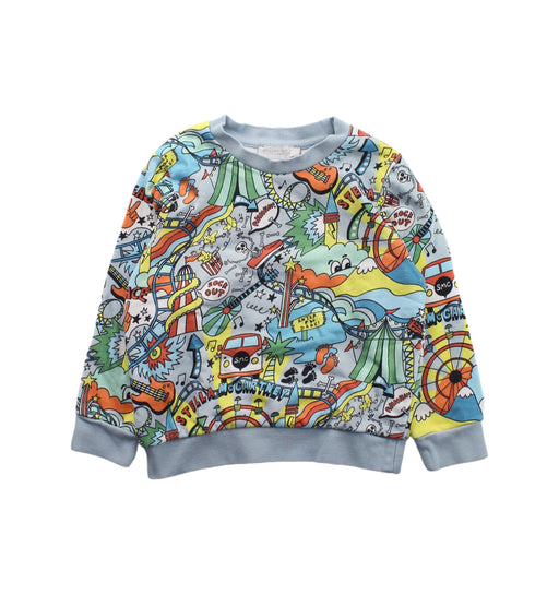 A Blue Crewneck Sweatshirts from Stella McCartney in size 3T for boy. (Front View)