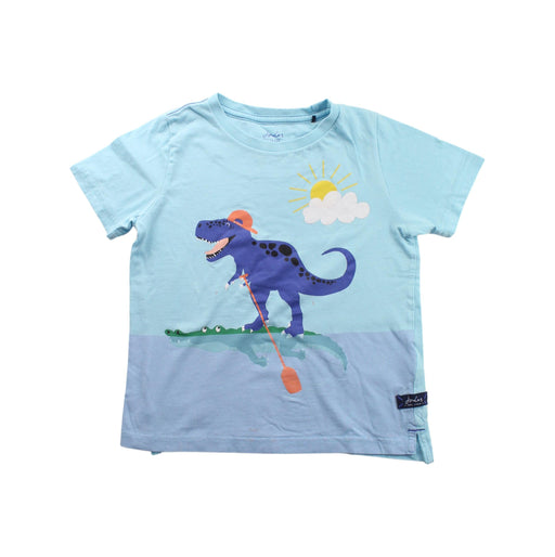 A Blue Short Sleeve T Shirts from Joules in size 6T for boy. (Front View)