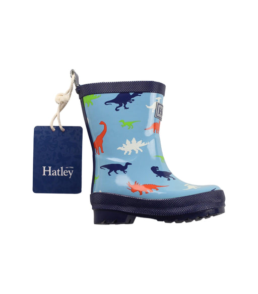 A Blue Rain Boots from Hatley in size 18-24M for boy. (Front View)