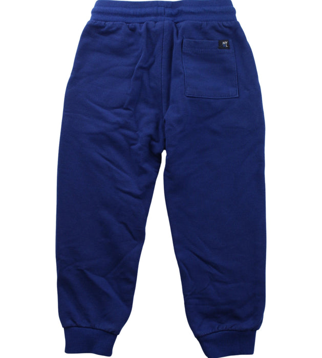 A Blue Sweatpants from Mayoral in size 3T for boy. (Back View)