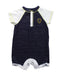 A Blue Short Sleeve Rompers from Ferrari in size 3-6M for boy. (Front View)