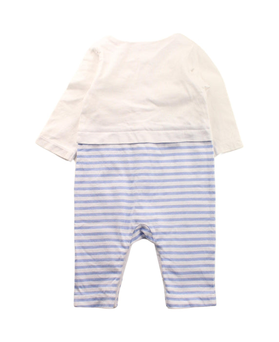 A Blue Long Sleeve Jumpsuits from Jacadi in size Newborn for neutral. (Back View)