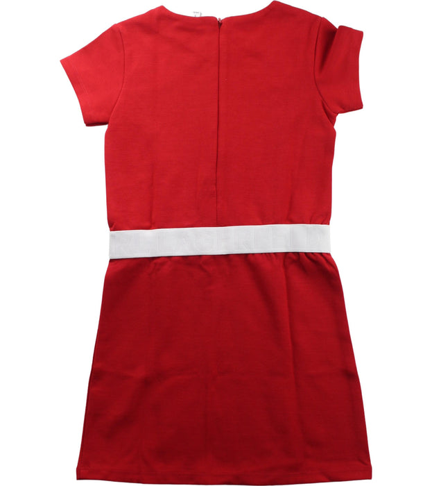 A Red Short Sleeve Dresses from Karl Lagerfeld in size 6T for girl. (Back View)