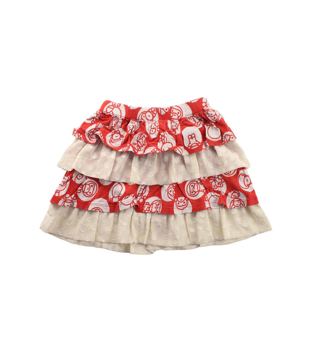 A Red Short Skirts from BAPE KIDS in size 5T for girl. (Front View)