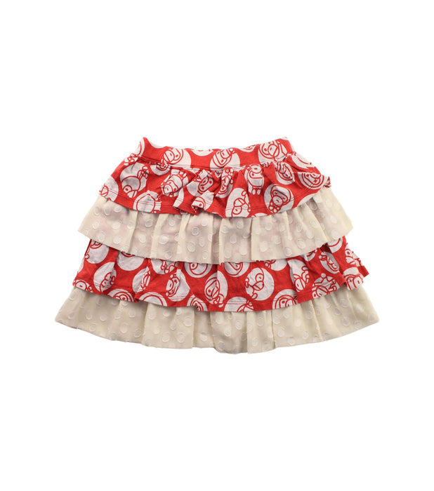 A Red Short Skirts from BAPE KIDS in size 5T for girl. (Back View)