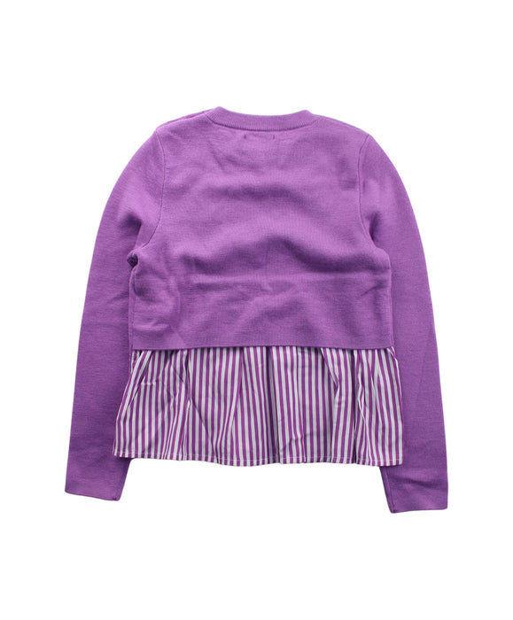 A Purple Knit Sweaters from Polo Ralph Lauren in size 6T for girl. (Back View)