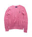 A Pink Knit Sweaters from Polo Ralph Lauren in size 8Y for girl. (Front View)