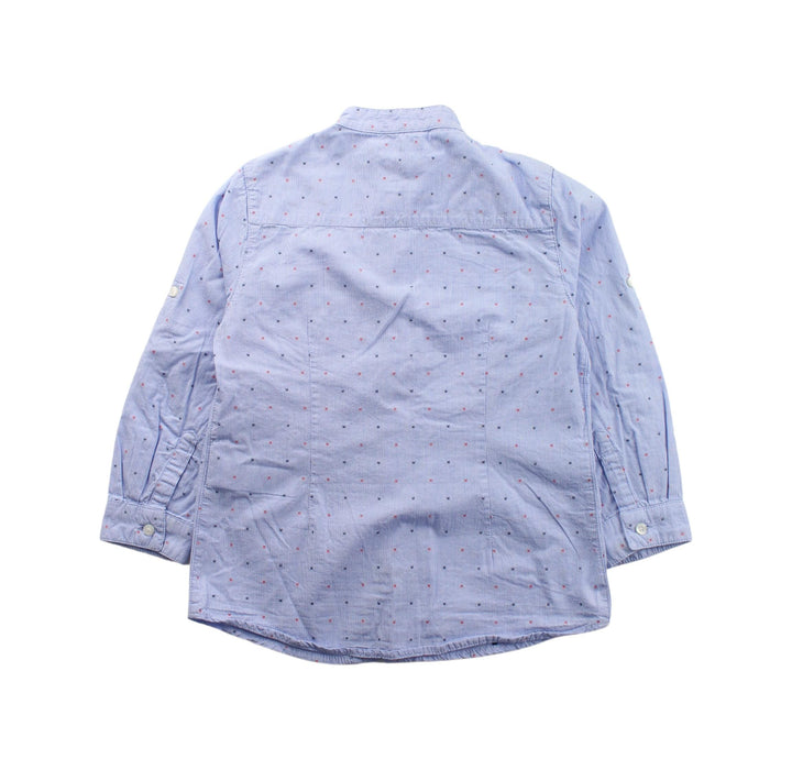 A Blue Long Sleeve Shirts from Mayoral in size 3T for boy. (Back View)