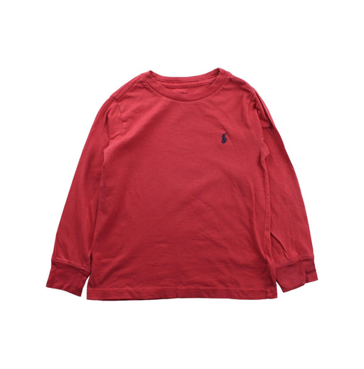 A Red Crewneck Sweatshirts from Polo Ralph Lauren in size 3T for boy. (Front View)