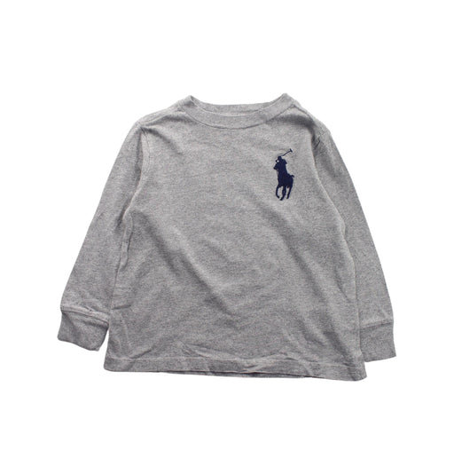 A Grey Crewneck Sweatshirts from Polo Ralph Lauren in size 2T for boy. (Front View)