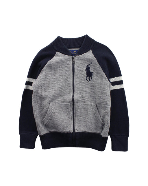 A Blue Knit Sweaters from Polo Ralph Lauren in size 3T for boy. (Front View)