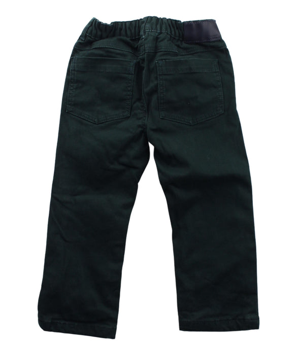 A Green Casual Pants from Jacadi in size 2T for boy. (Back View)