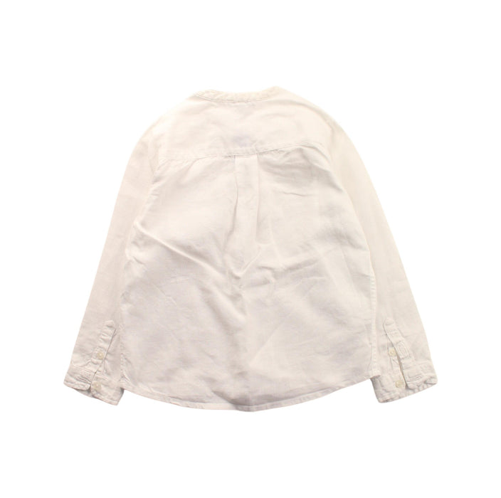 A White Long Sleeve Shirts from Jacadi in size 3T for girl. (Back View)