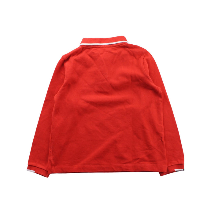 A Red Long Sleeve Polos from Jacadi in size 4T for boy. (Back View)