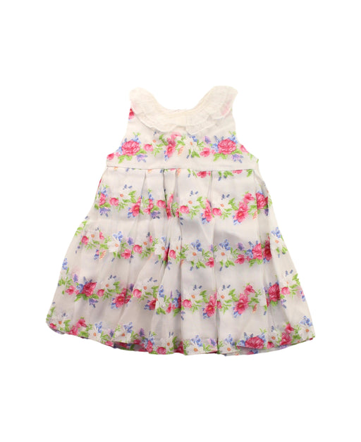 A White Sleeveless Dresses from Mayoral in size 6-12M for girl. (Front View)
